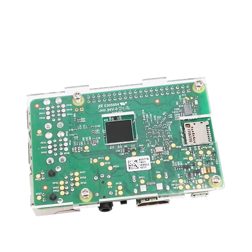 Для Raspberry Pi 3B +/3B/2B/B + модель 3 акриловый чехол Прозрачная крышка корпуса с