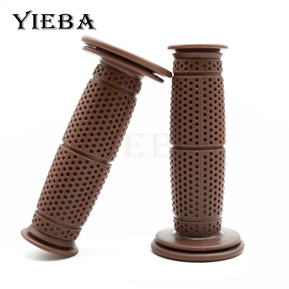 Новые винтажные ручки для кафе гонщика мотоцикла с резиновой ручкой 7/8 &quot22 мм