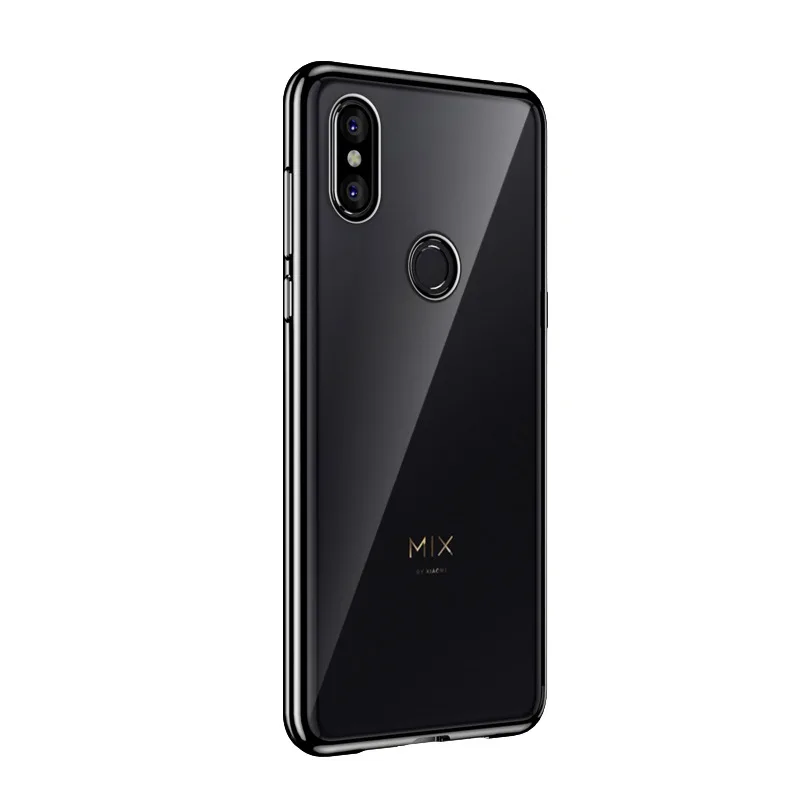 Black Для Xiaomi mi x 3 Чехол 6,39 ''прозрачный Elac-покрытие PC 360 Полное покрытие для Xiaomi mi x3 противоударный жесткий Жидкий чехол Funda - Цвет: Black