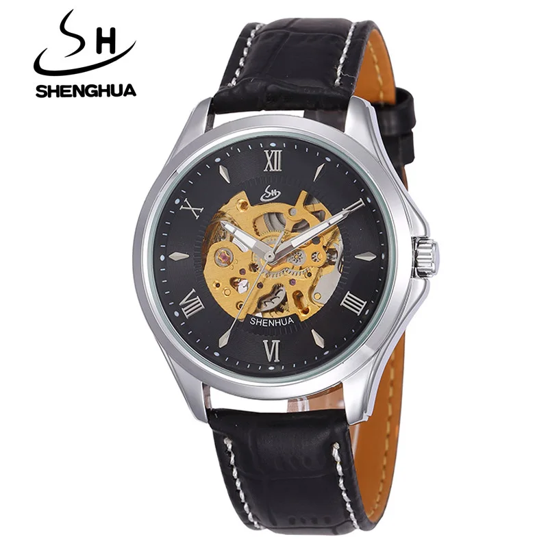 Новые Стильные Простые повседневные механические часы с биркой бренда SHEHHUA
