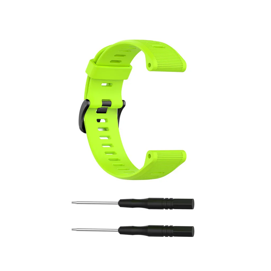 Green Силиконовый ремешок на запястье для Garmin Forerunner 945/935/Fenix 5/Plus, ремешок, умные часы, сменный мужской спортивный браслет, женский, мужской, 19Jul - Цвет: Green