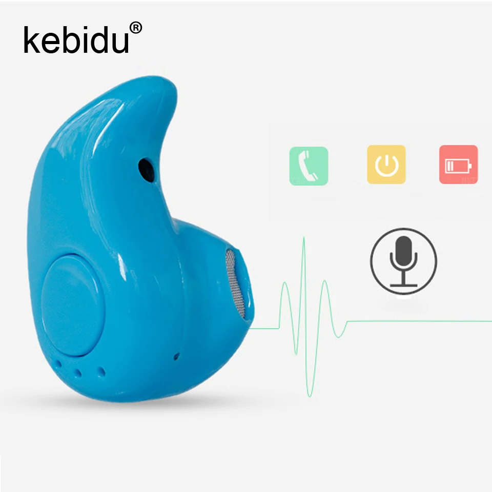 Беспроводная мини гарнитура kebidu bluetooth 4 0 наушники вкладыши музыкальные