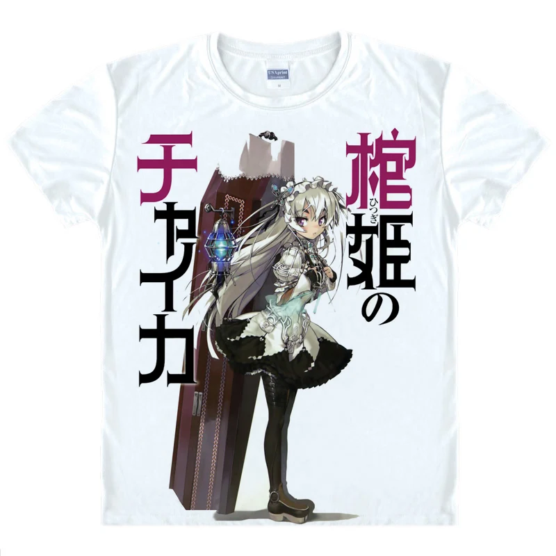 

Anime Hitsugi no Chaika Chaika Trabant Cute T-Shirt Summer Tee Short Sleeve Tops Unisex Cosplay S-XXL