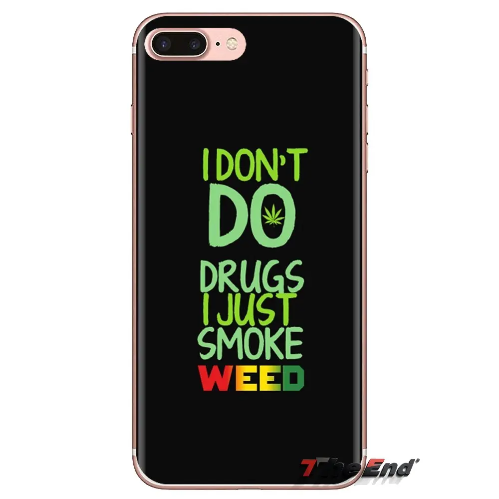 I dont do drugs i just smoke weed For Xiaomi Redmi 4A S2 Note 3 3S 4 4X 5 Plus 6 7 6A Pro Pocophone F1 Silicone Phone Skin Cover |