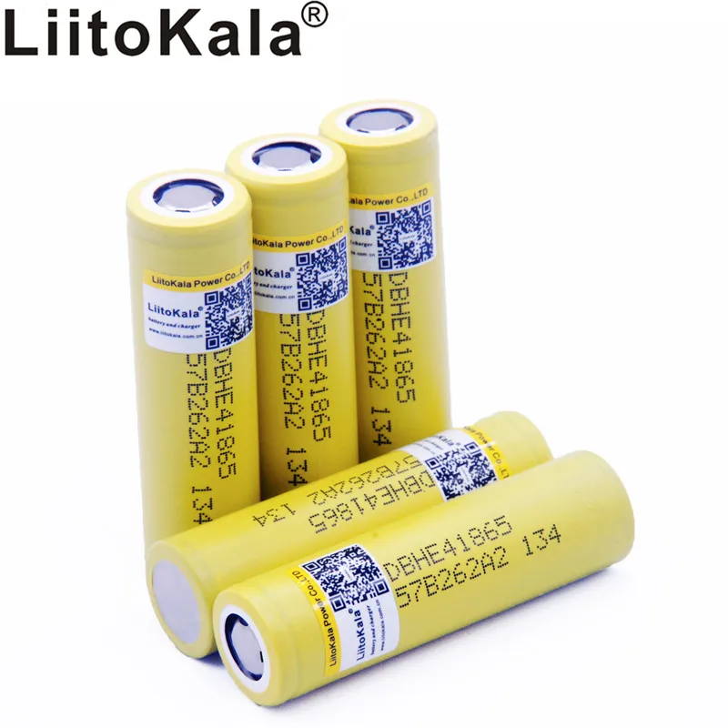 LiitoKala 100% оригинальный для HE4 20A 18650 литий ионный перезаряжаемый аккумулятор 2500 мАч