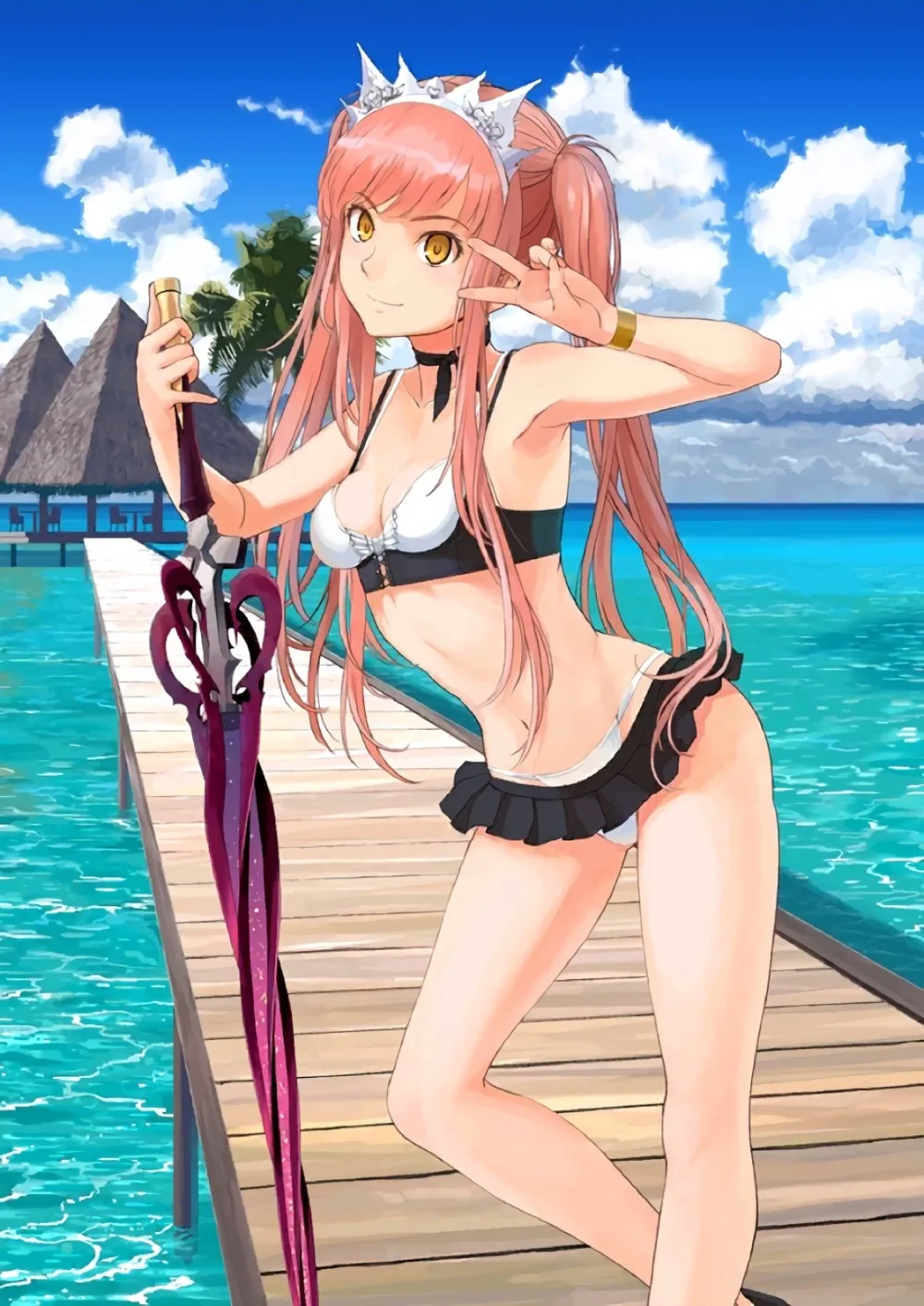 Медб FGO костюм для косплея медб Купальник летняя одежда костюмированной