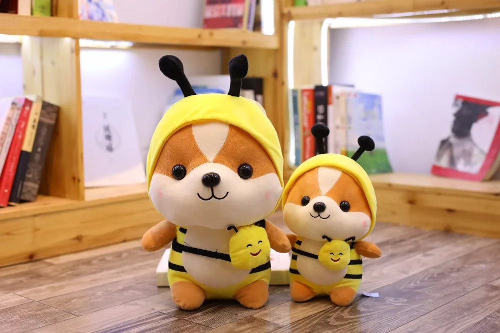 Прямая поставка; Косплей Shiba «Лисья Секретная служба»(Inu плюшевые игрушки кунг-фу Панда собака Косплэй забавные плюшевые животные, игрушки собаки куклы детские игрушки 25/35 см