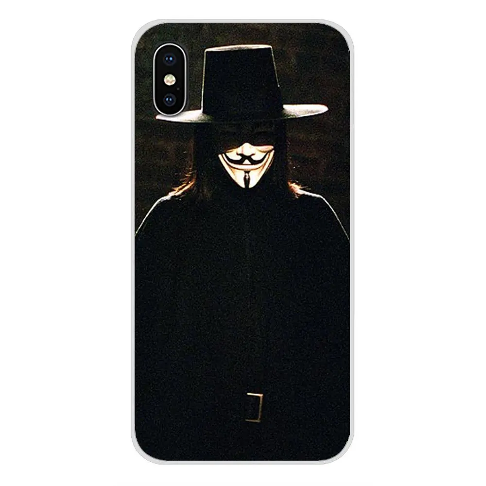 Аксессуары для телефона Чехлы V Vendetta Маска Xiaomi Mi4 Mi5 Mi5S Mi6 Mi A1 A2 5X 6X 8 9 Lite SE Pro Max Mix 2 3 2S |