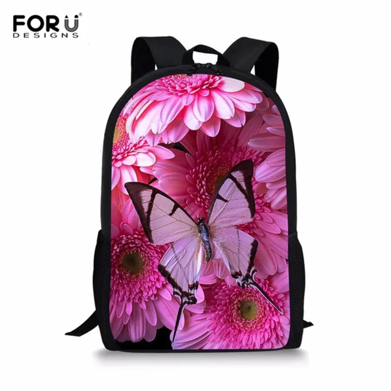 FORUDESIGNS/Детские Школьные Рюкзаки Мода 3 шт./компл. с рисунком «бабочки», сумки для девочек подростков прикольные книжные сумки - Цвет: MA188C