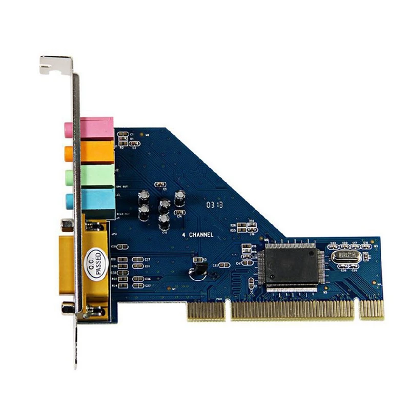 Лидер продаж 4-канальная 8738 микросхема 3D аудио стерео Pci Звуковая карта Win7 64 бит |