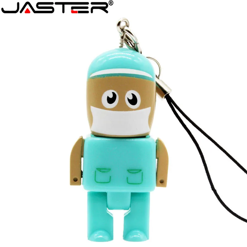 JASTER мини брелок врач медсестра карта памяти прекрасная Флешка 4 ГБ 8 16 32 usb флеш