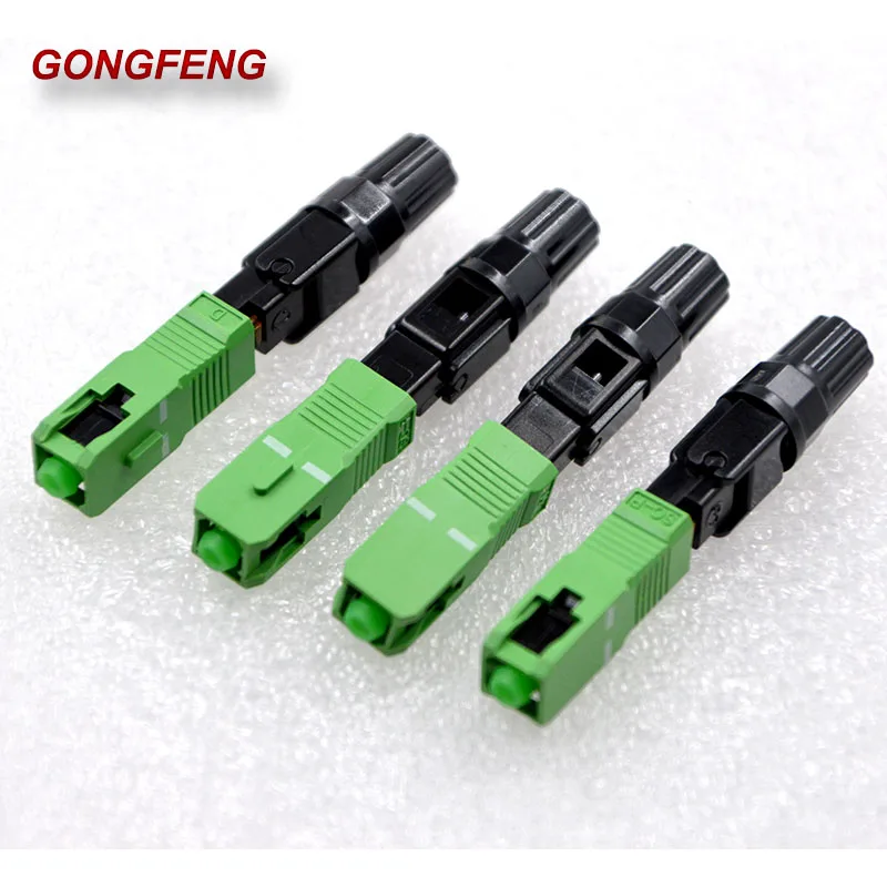 GONGFENG 100 шт. новый хит продаж FTTH волоконно-оптический Быстрый Соединитель SC/UPC/APC