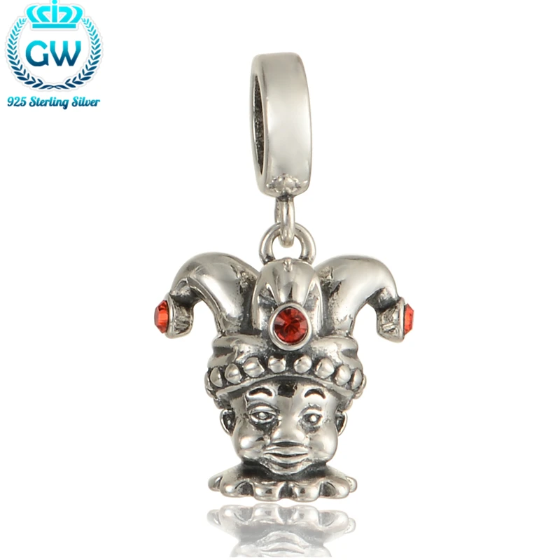 925 пробы Серебряная корона бусины в форме двойного конуса красивые Браслеты