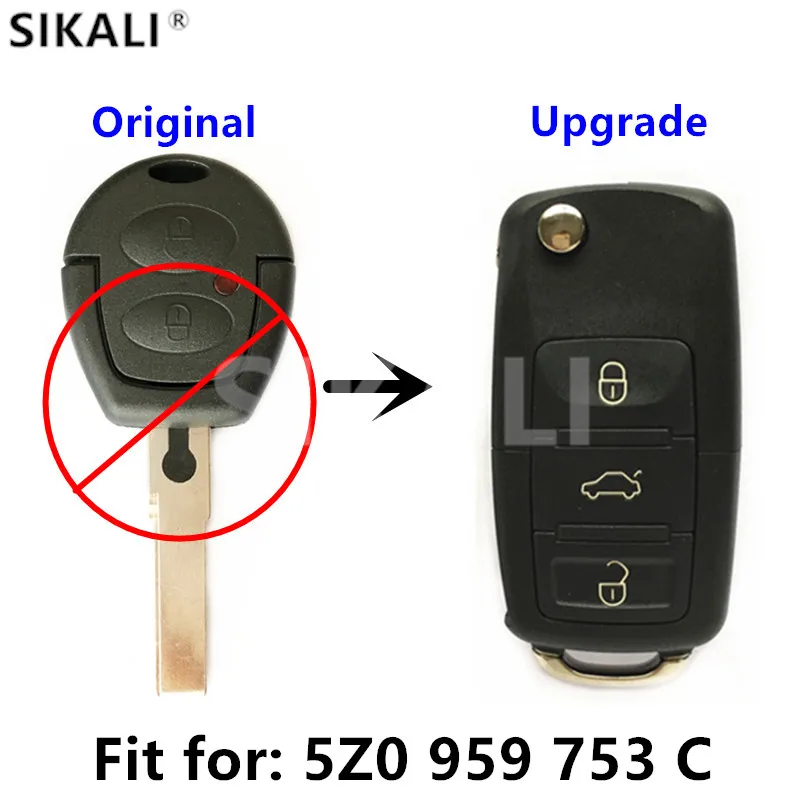 Автомобильный Дистанционный ключ для 5Z0959753C FOX G1 GOL G4 Parati Pointer VW/VolksWagen|key for|key keykey for