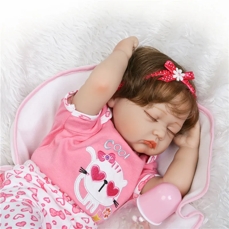NPK новые настоящие спящие новорожденные дети куклы для девочек игрушки 22 &quot55 см