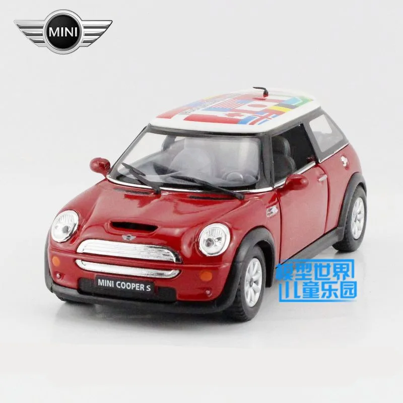 Бургундия /KiNSMART игрушка/литья под давлением модель/1:28 весы/Mini Cooper S Международный/отступить автомобиль/Набор для обучения/подарок/малыш - Цвет: Бургундия