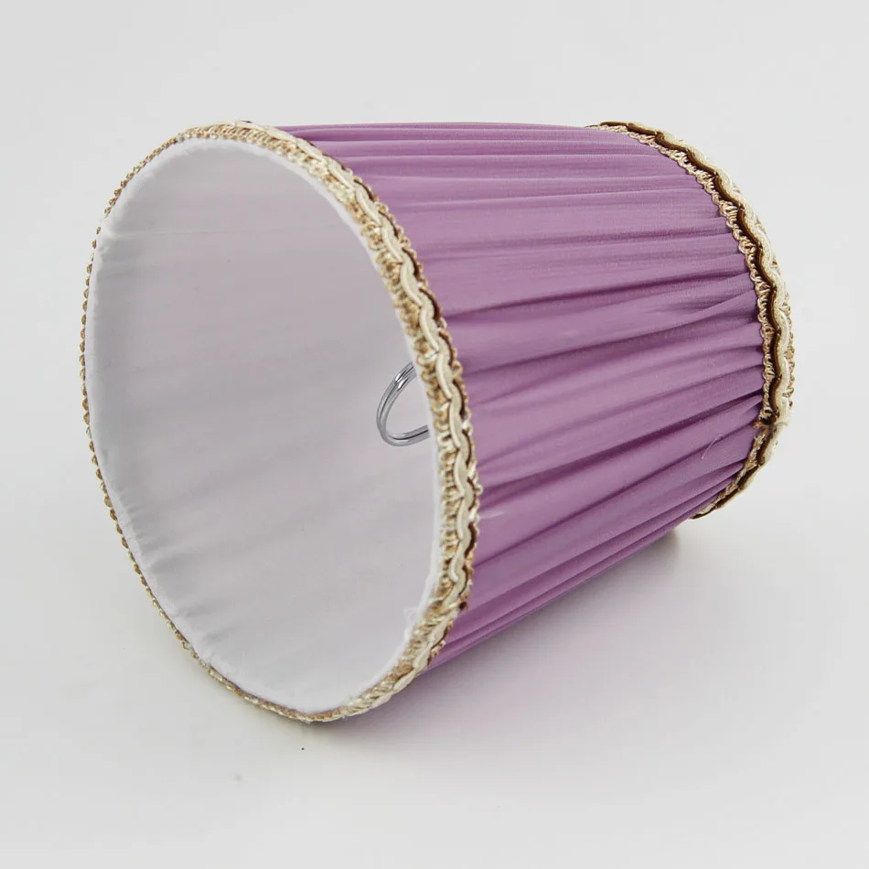 DIA 13.5cm/ 5.31 inch Chandelier Lamp Shade: Beautiful Designs To Illuminate Your Home Purple Color Mini lampshades Clip On | Лампы и