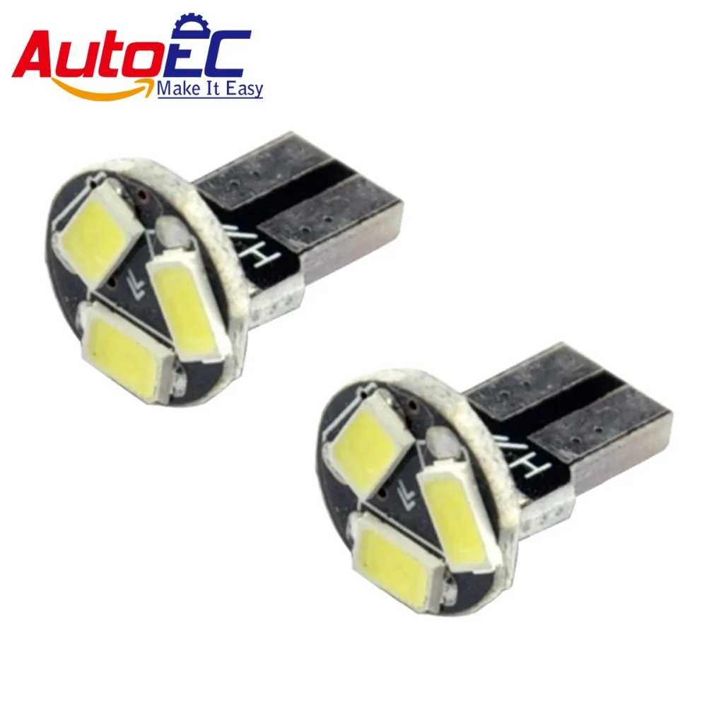 AutoEC 100 X T10 194 168 w5w 5630smd 3 светодиодный фонарь DC 12 В Белый Синий # LB59