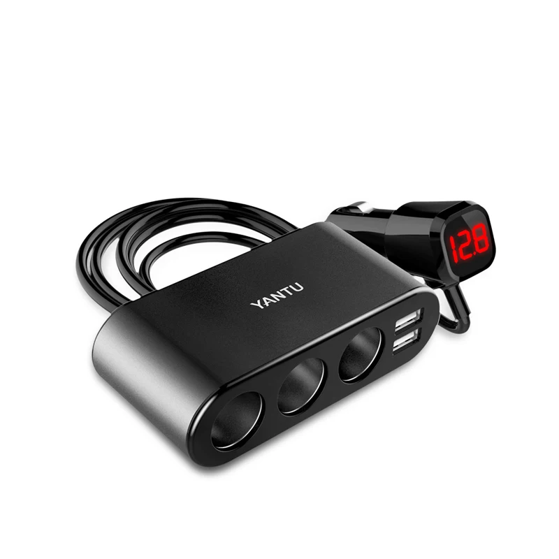 Разветвитель автомобильного зарядного устройства с двумя USB портами 5 В 3 1 А 12 24