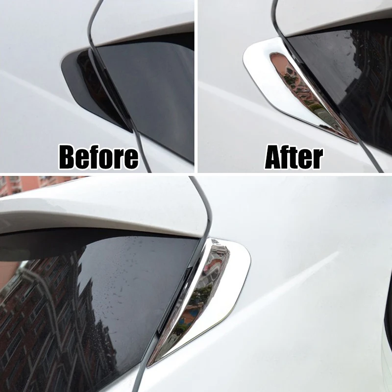 AX хром заднее окно боковой спойлер обшивка отделка молдинг для Buick Encore Opel Vauxhall Mokka