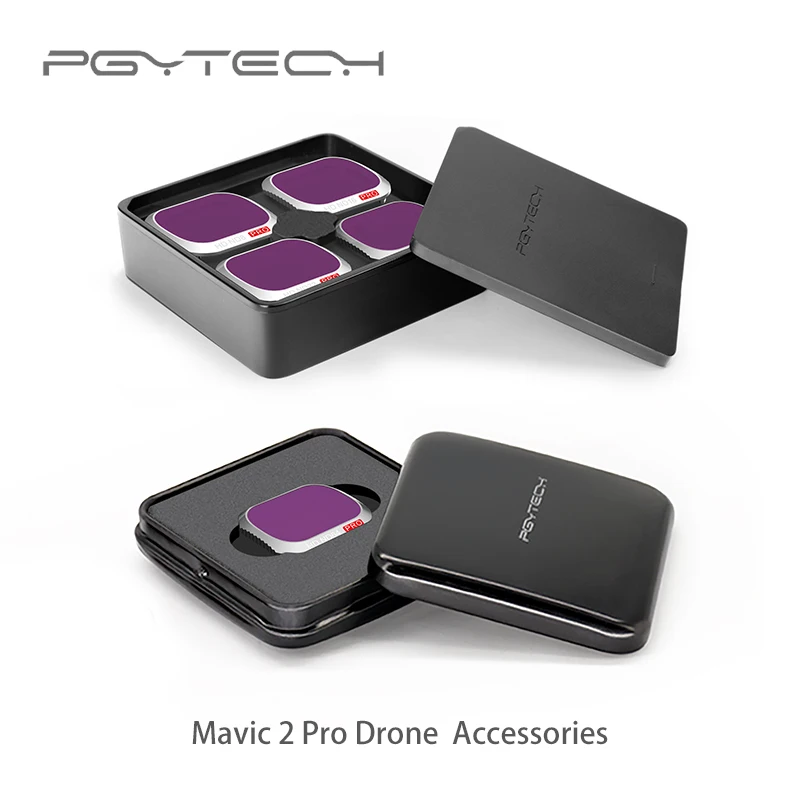 PGYTECH DJI Mavic 2 профессиональные фильтры беспилотный фильтр для объектива камеры ND4 MRC-CPL комплект УФ-фильтров ND8 16 32 64 ND фильтры для Mavic 2 Pro Drone
