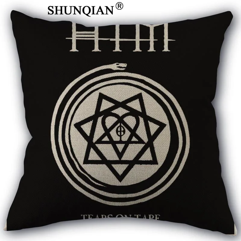 Его heartagram наволочка из хлопка и льна квадратном каблуке на молнии накидка для