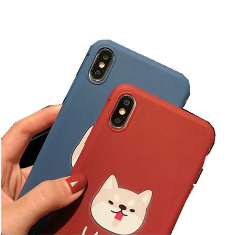 Модные милые пёс из мультфильма свинья чехол для телефона iPhone 6 6S 7 8 Plus X XR XS MAX