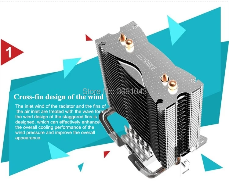 PcCooler, двойной вентилятор, кулер для процессора, вентилятор pure cooper, 2 тепловые трубки, бесшумный охлаждающий вентилятор Для LGA775 1151 1155 1556 FM2+ FM2 FM1 AM3