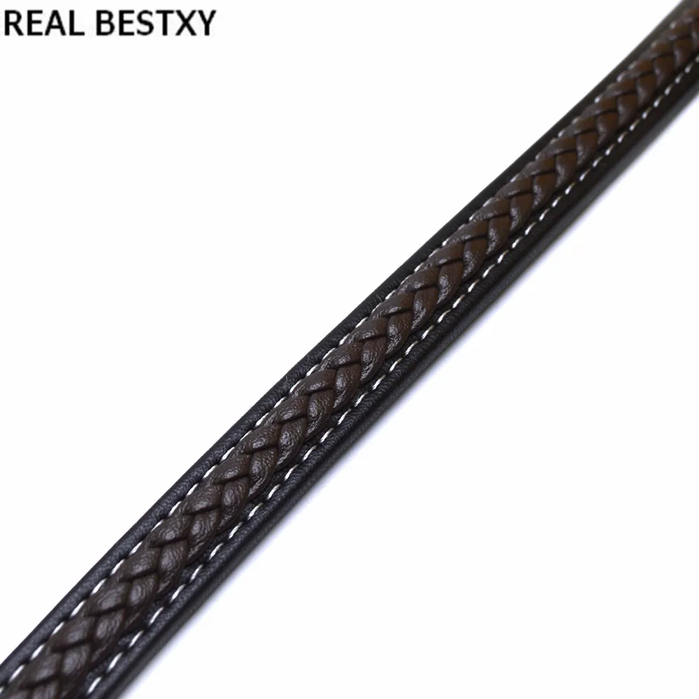 Плетеный кожаный шнур Real Bestxy веревочный для изготовления браслетов ювелирных