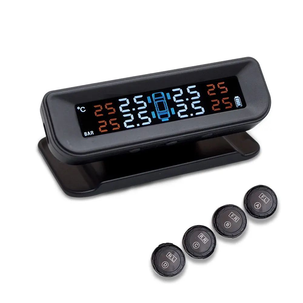 Монитор давления в шинах Vehemo TPMS USB универсальный цифровой датчик Tmps