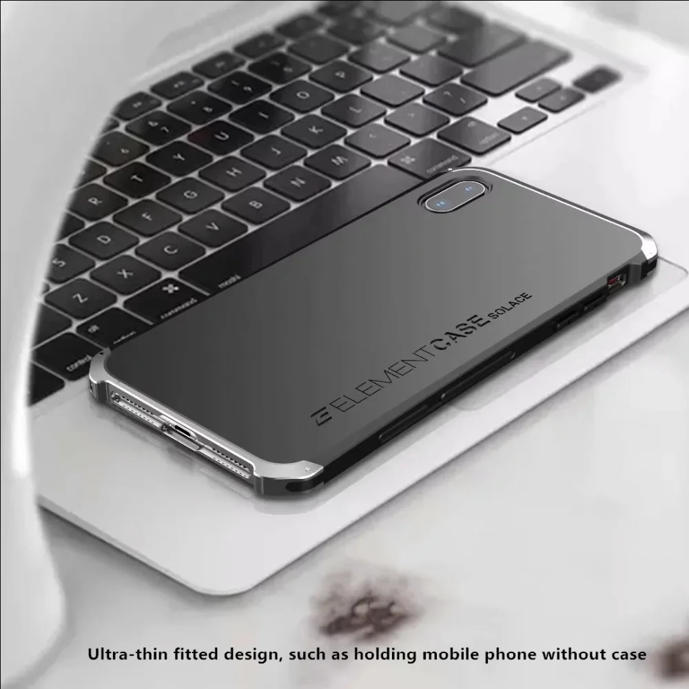 Для iPhone X XSMAX XR 8 7 6 S 5 5S SE роскошный бронированный металлический алюминиевый + PC