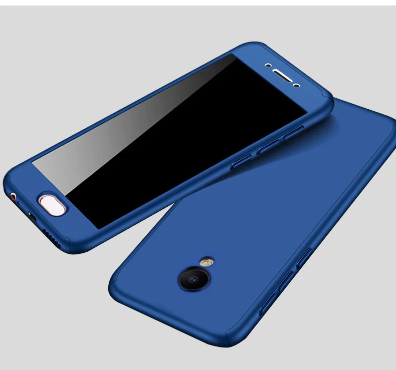 Kiylczxycm 360 градусов жесткий матовый PC чехол для телефона Meizu m5S 5 2 &quotТонкий Coque S +