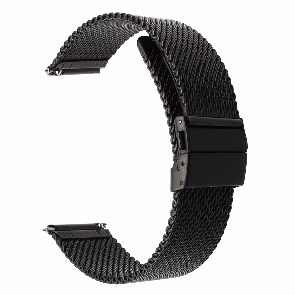 Ремешок Миланская петля + застежка бабочка 18 мм 20 22 для Huawei Watch 1st/Fit/2 (спортивный)/2