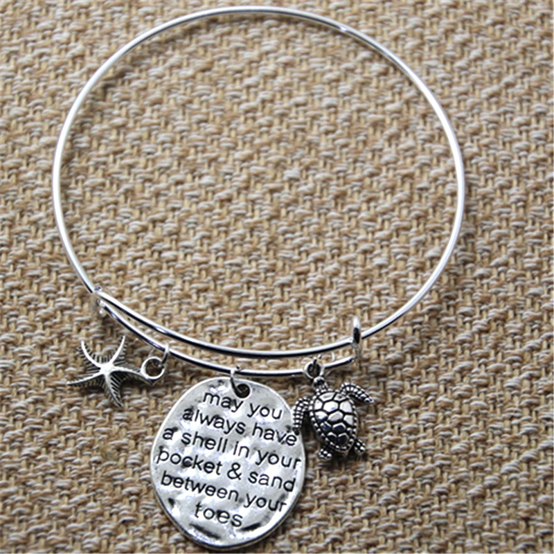 12 шт Браслет С черепашками морской звезды может быть у вас всегда есть оболочка в