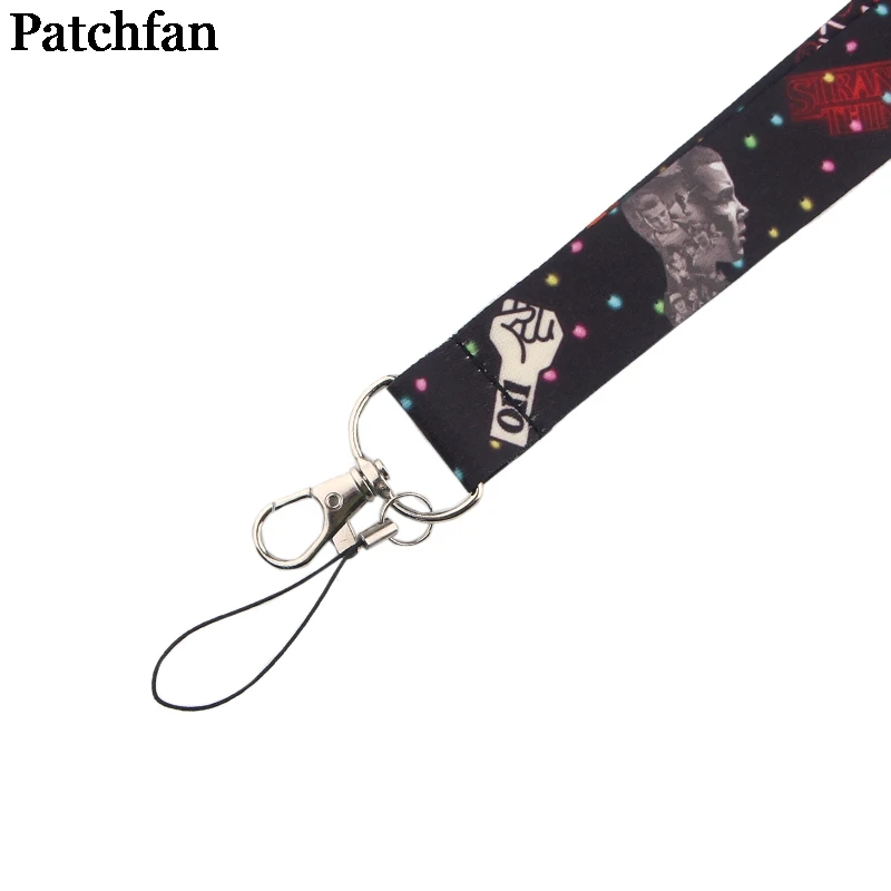 Patchfan странные вещи винтажное искусство крутые мужские lanyards ключи в мобильном телефоне ремни Ожерелье держатели карт тесьма A2256
