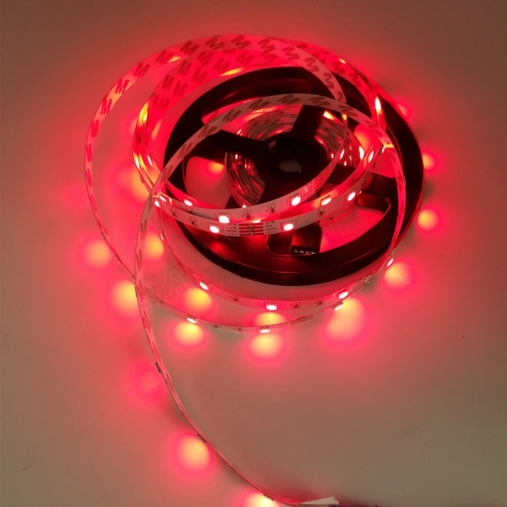 Лучшая цена 5 м/рулон 5050 SMD гибкая светодиодная лента 30 светодиодов/м лампа 12 В