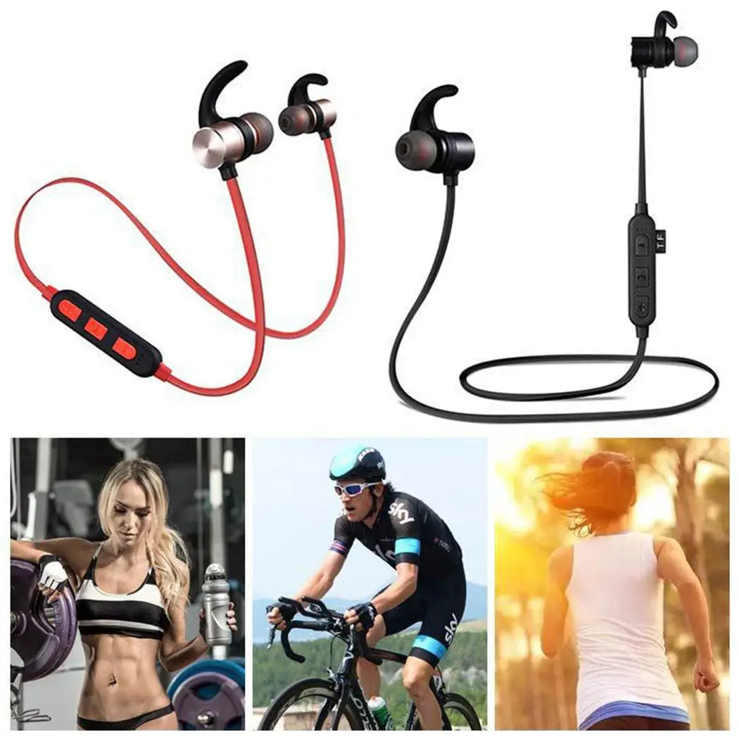Беспроводные наушники Bluetooth 4 2 для телефона беспроводные в ухо пот стойкий шейный