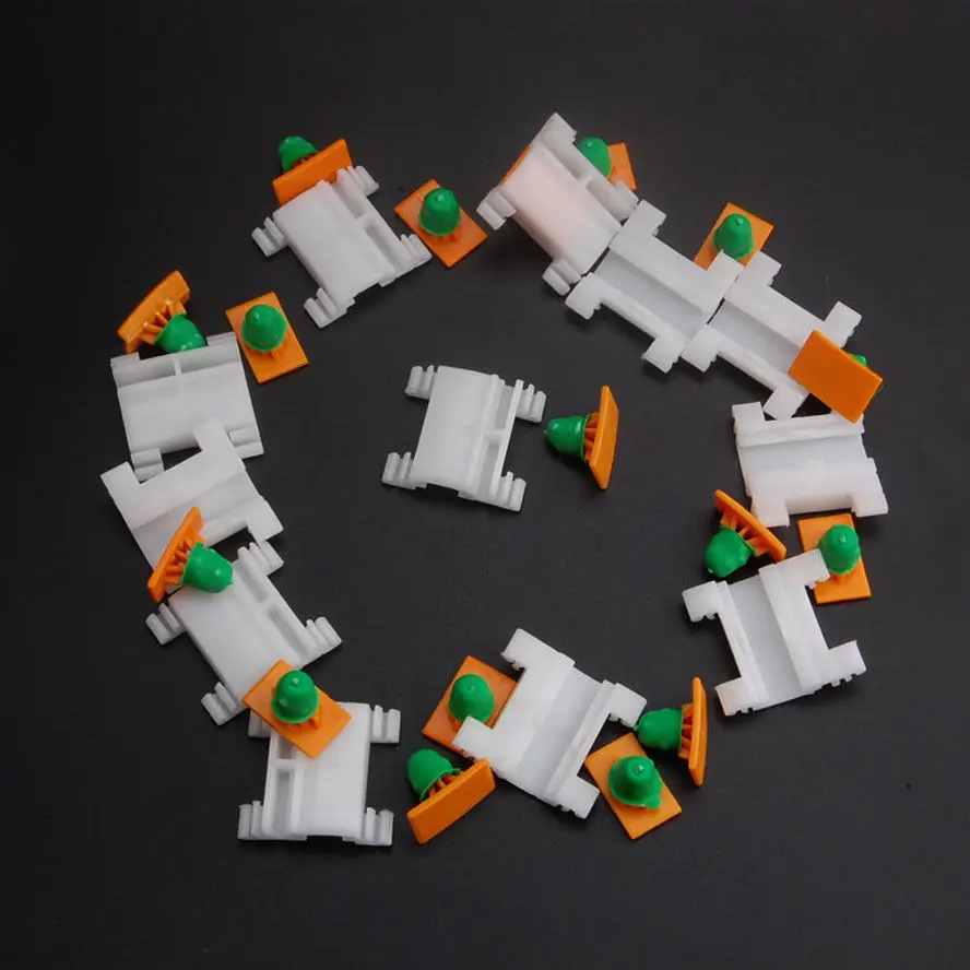 20X нейлоновый четверть панели формовочный зажим фиксатор для двери Противоударная полоса/зажим для кузова 3A0-853-575 для универсального автомобиля