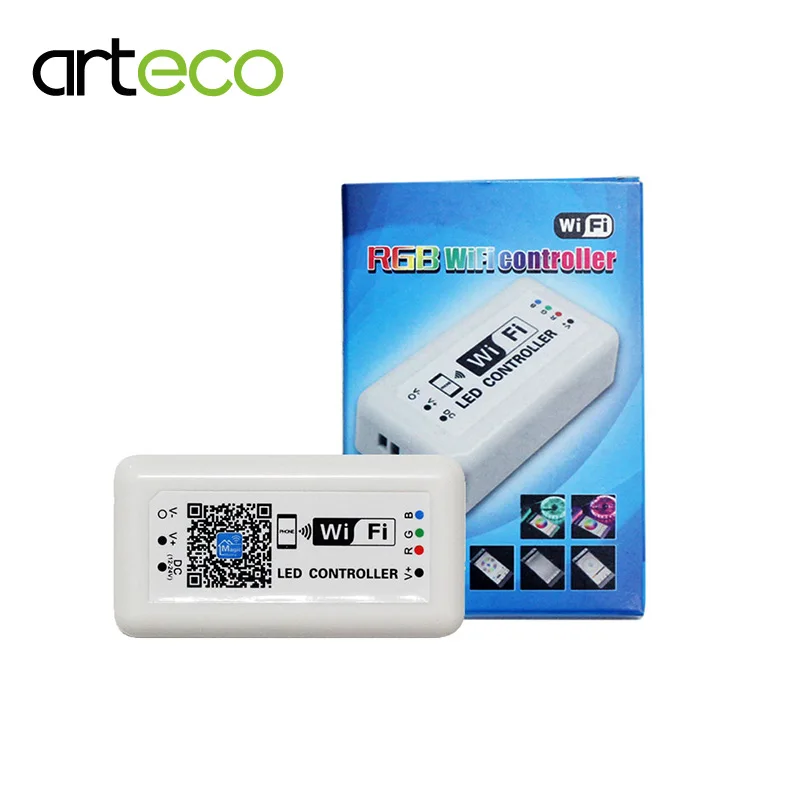 DC12 24V WIFI RGB контроллер мини LED iphone Android/IOS для светодиодной ленты светодиодные лампы
