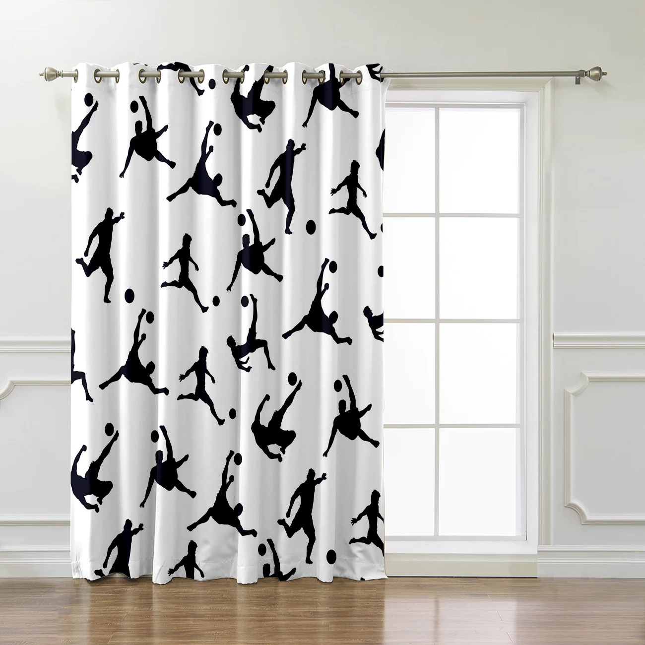 Футбол катрун каракули 3D оконные шторы для гостиной спальни кухни Cortinas Para Sala De Estar