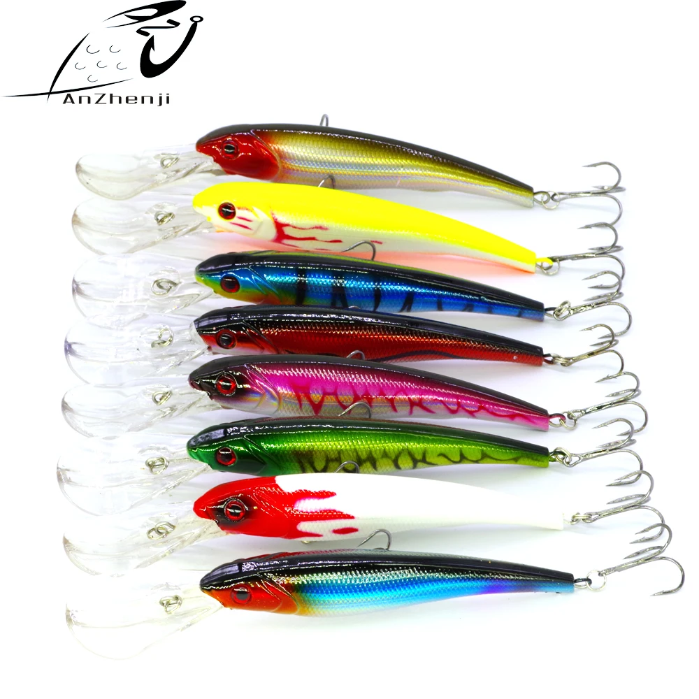 

2PCS 16.5cm 29g Big Minnow Fishing Lures Deep Sea Bass Trolling Lure Artificial Wobbler Fish Swim Bait fishing lure at sea
