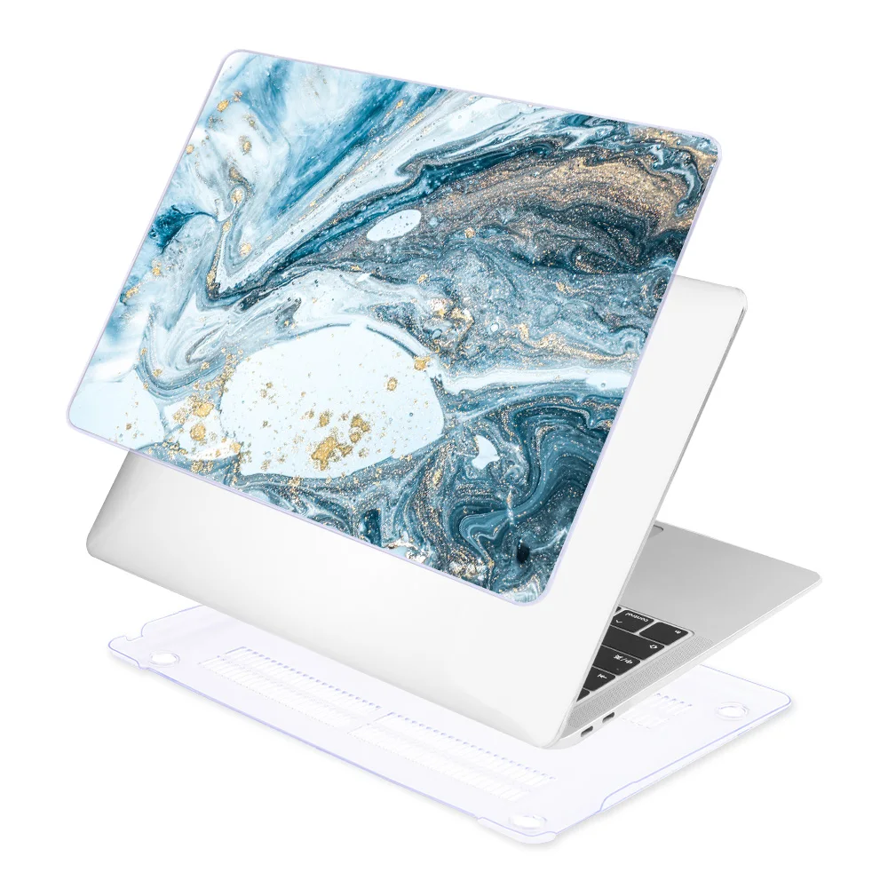 Чехол для ноутбука MacBook Air Pro retina 11 12 13 15 A1932 Pro 13 15 16 дюймов Сенсорная панель A2141 A2159 пластиковый жесткий чехол