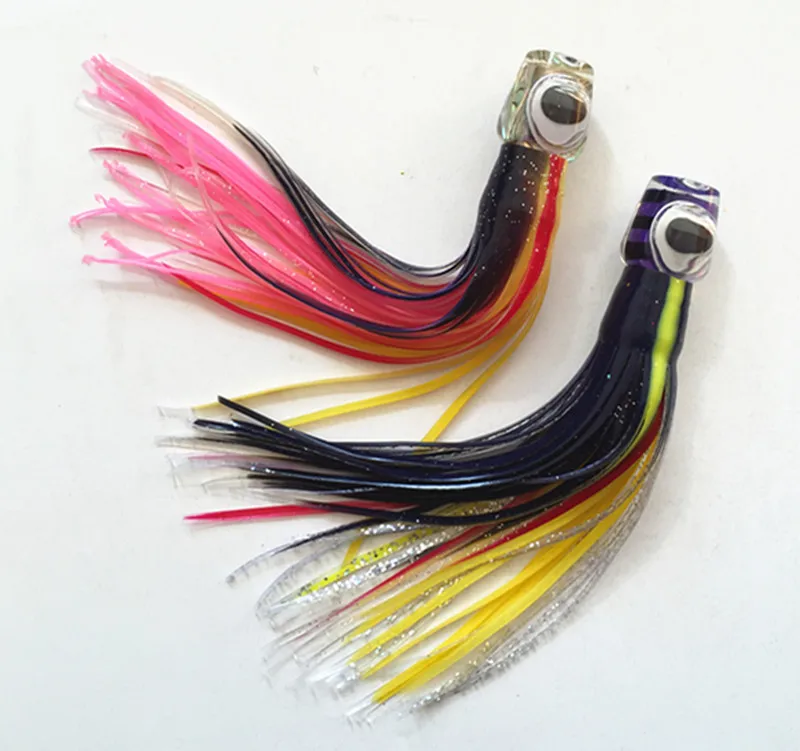 

7.5inch Marlin Lure Octopus Skirt Bait Sea Tuna Bait Fishing Lure Fishing Tackle Resin head With Double Octopus Skirt