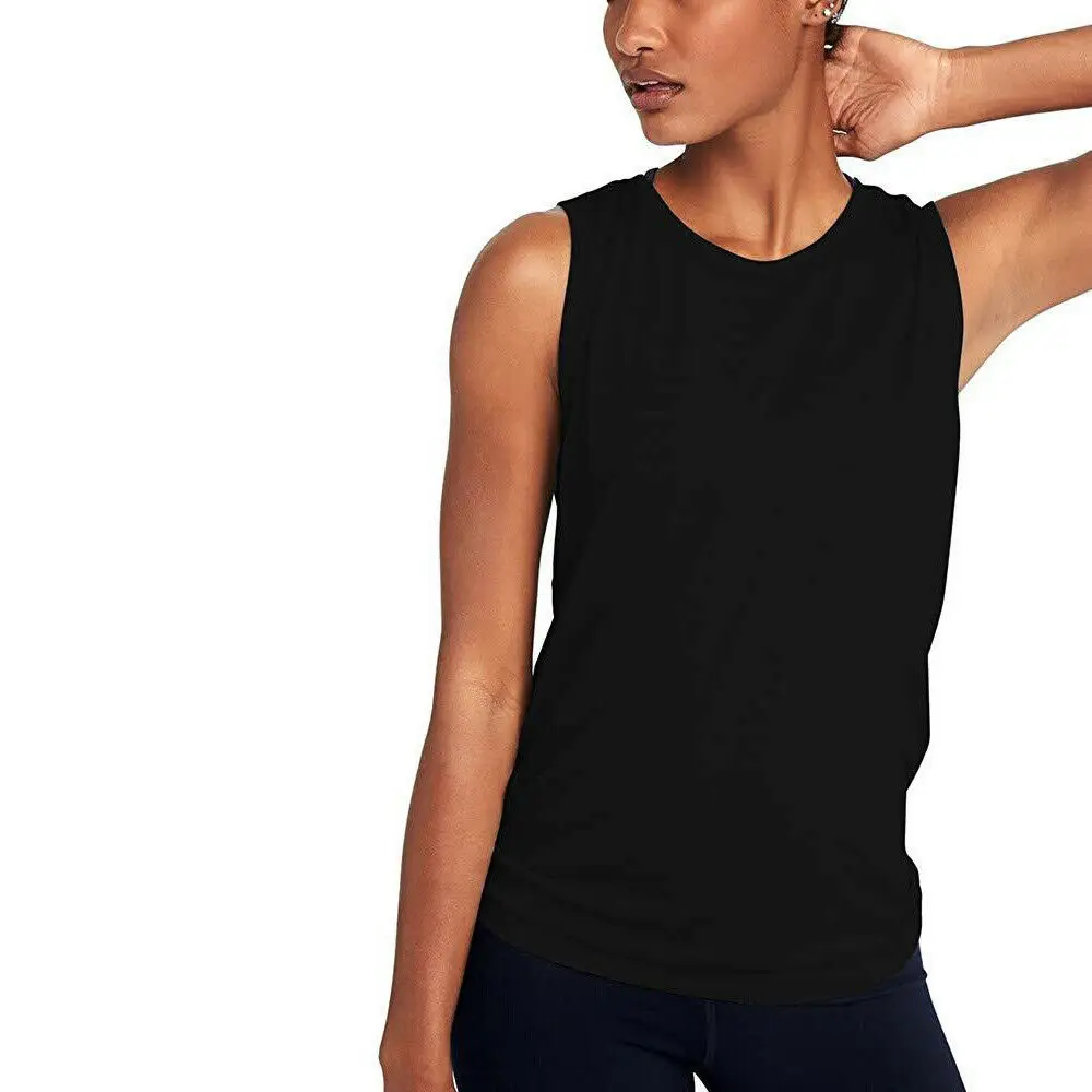 Women Sport Vest Fitness Tank Top Athletic Undershirt Yoga Gym T-Shirt Quick Dry