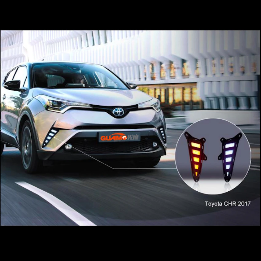 Car LED Light for TOYOTA C-HR CHR 2016 2017 DRL Daytime Running Lights &amp Rear Fog Lamp brake light taillight warning | Автомобили и