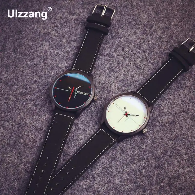 Часы мужские и женские кварцевые с кожаным ремешком | Наручные часы