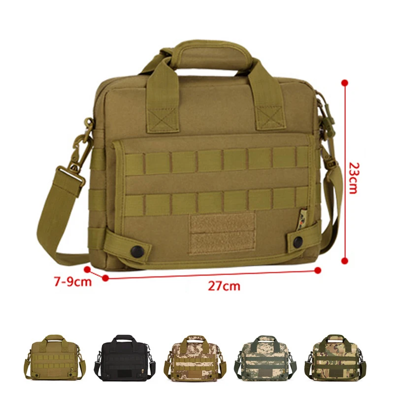 MOLLE Camouflage Outdoor Shoulder Bag Male 10 Inch Laptop Tactical Army Messenger Ipad 4 5 Briefcase Handbags Women XA566WD | Спорт и