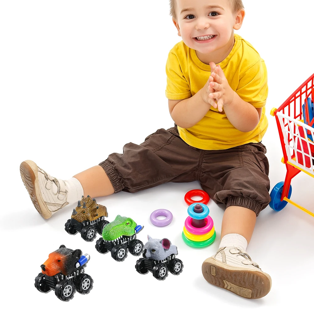 Оптовая продажа динозавр дракон в форме тянущегося автомобиля Игрушечная модель