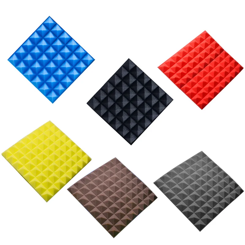 1 шт. квадратная Звуконепроницаемая панель пенопластовая губка для акустики