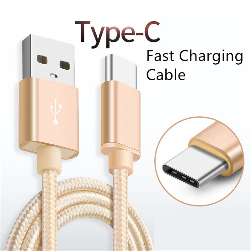 Кабель USB Type C для Samsung S8 S9 Xiaomi Redmi Note 7 Oneplus Pro Быстрая зарядка USB-C зарядное